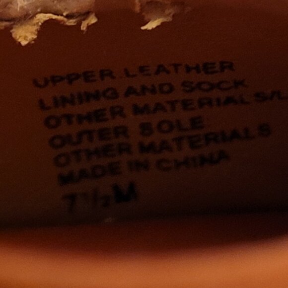 Banana Republic Orange Leather Open Toe Heel Size 7 1/2 - Picture 9 of 9